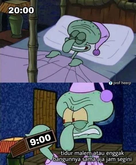 7 Meme Spongebob tentang Kekesalan di Malam Hari