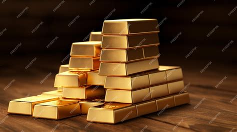 Premium AI Image | gold bars and money