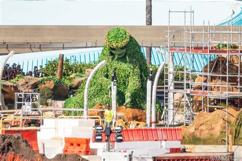 Closer Look at Te Fiti Installation for Moana Attraction in EPCOT