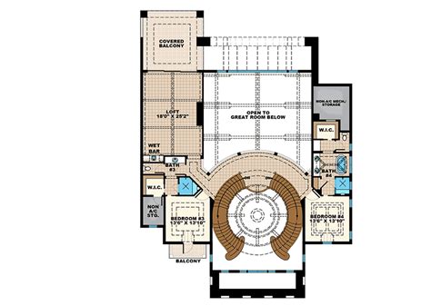 Double Staircase Floor Plans