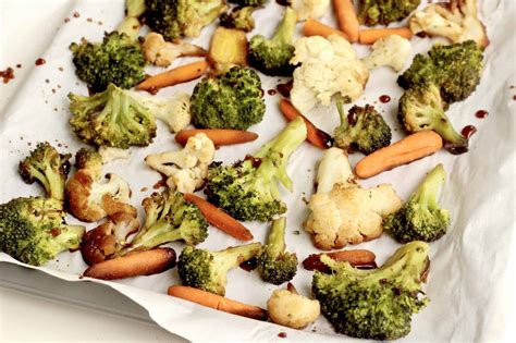 Roasted Teriyaki Vegetables - Eating Healthy on a Budget