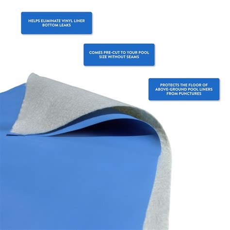 Blue Wave Above ground round 27-ft Pool Liner Pad in the Pool Liner Accessories department at ...