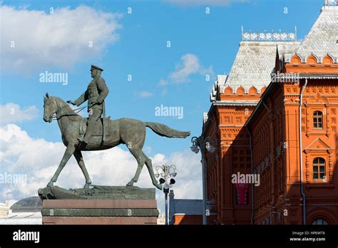 Georgy zhukov statue hi-res stock photography and images - Alamy