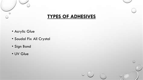 Different Types of Adhesives - ppt download