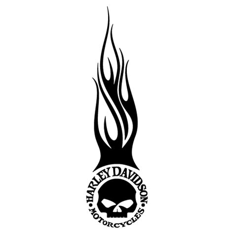 HARLEY DAVIDSON FLAMING DECAL