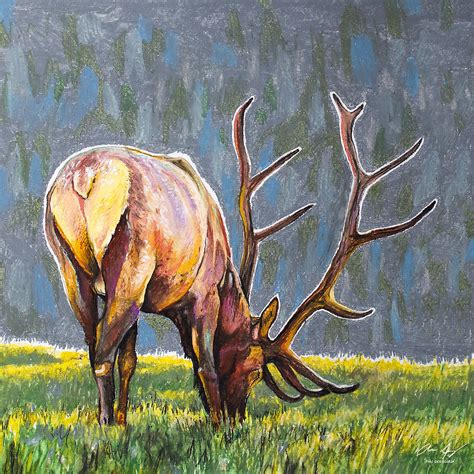 Elk Painting by Aaron Spong