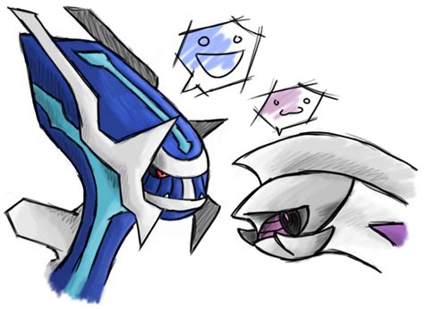 Dialga and Palkia by Red8ball on DeviantArt