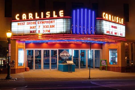 The Front of the Historic Carlisle Theatre Print - Uncovering PA