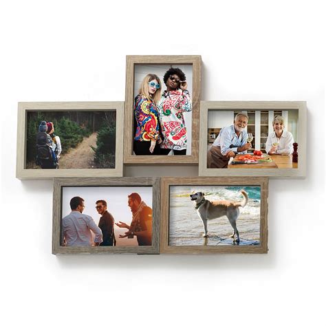 Wood Puzzle Collage Frame - 5 Openings-FC-82391 - Famous Favors