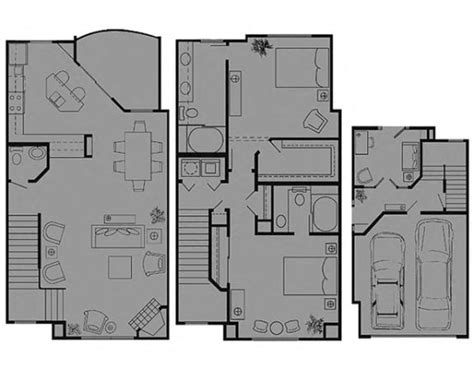 Floor Plans of Tuscany Villas Apartments in Houston, TX