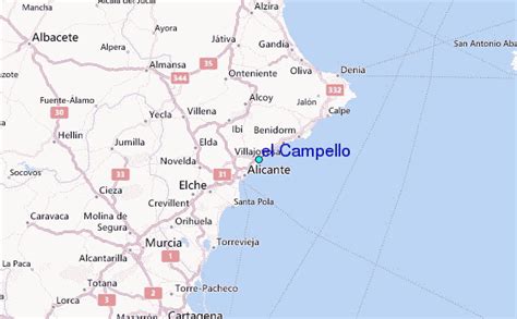 el Campello Tide Station Location Guide