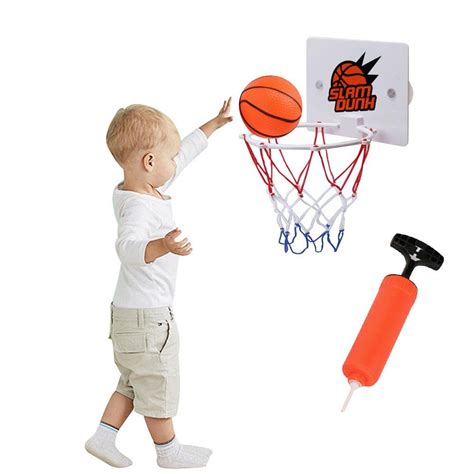 per Kids Mini Basketball Toy Set with Portable Basketball Hoop &Pump ...