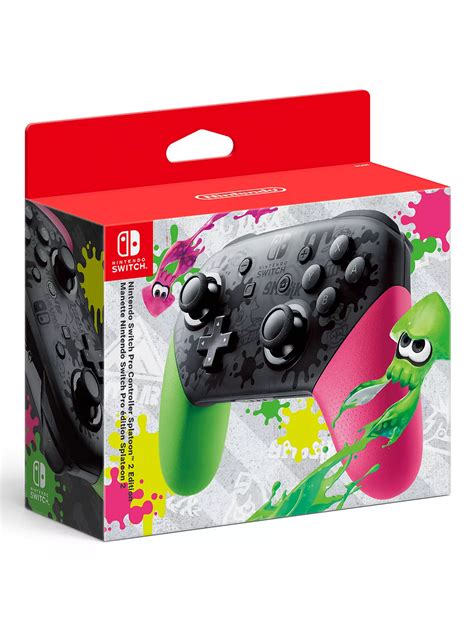 Nintendo Switch Pro Controller Splatoon 2 Edition at John Lewis & Partners