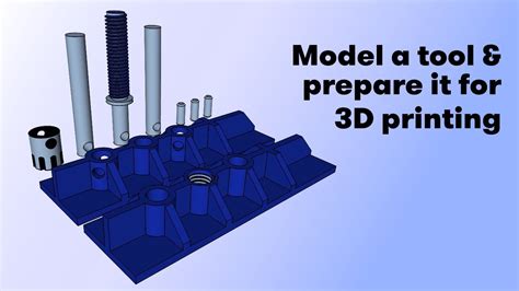 Modeling a multi-part tool for 3D Printing | 3D design webinar - YouTube