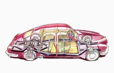 1936 Auto Union P52 cutaway | Super cars, Porsche, Grand prix cars