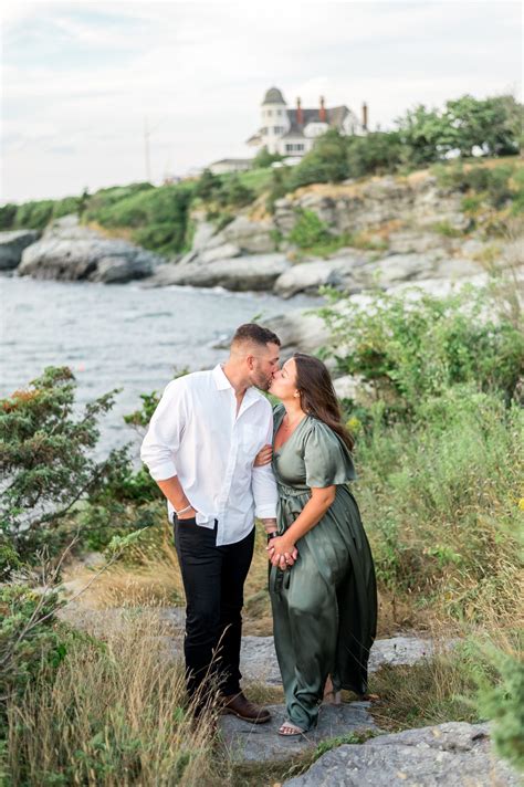 Castle Hill Lighthouse Engagement Session - Sarah Surette