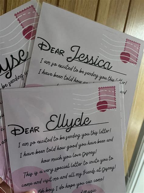 Disney Reveal Letter From Mickey - Etsy