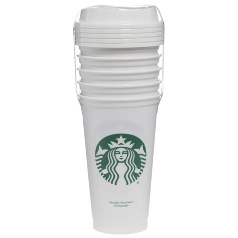 Starbucks 16oz Reusable Cups 5-Pack White - Walmart.com - Walmart.com