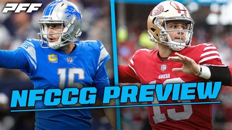 Lions vs. 49ers NFC Conference Championship Game Preview | PFF - YouTube