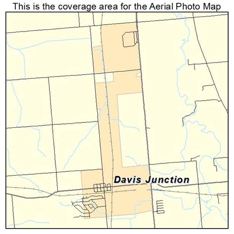 Aerial Photography Map of Davis Junction, IL Illinois