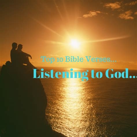 Top 10 Bible Verses-Listening to God - Everyday Servant