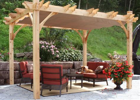 Pergola With Retractable Shade Canopy