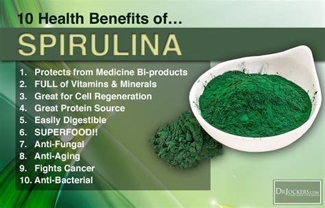 10 Health Benefits of Spirulina - DrJockers.com