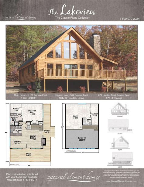 Lakeview | Natural Element Homes | Log Homes #AframeCabin | Lake house ...