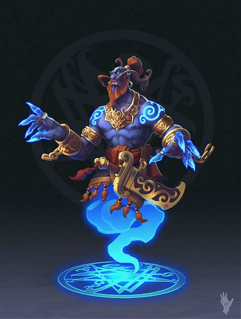 Djinn, Alex Shatohin | Concept art characters, Game character design, Character design