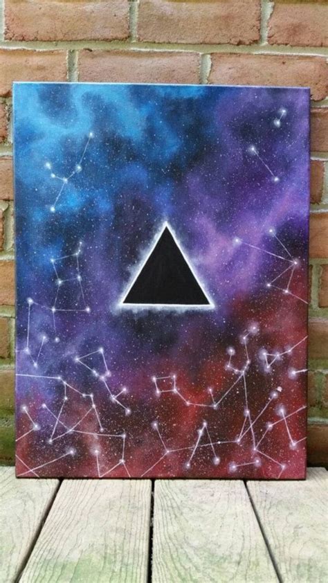 acrylic-galaxy-painting-ideas | Easy canvas painting, Space painting ...