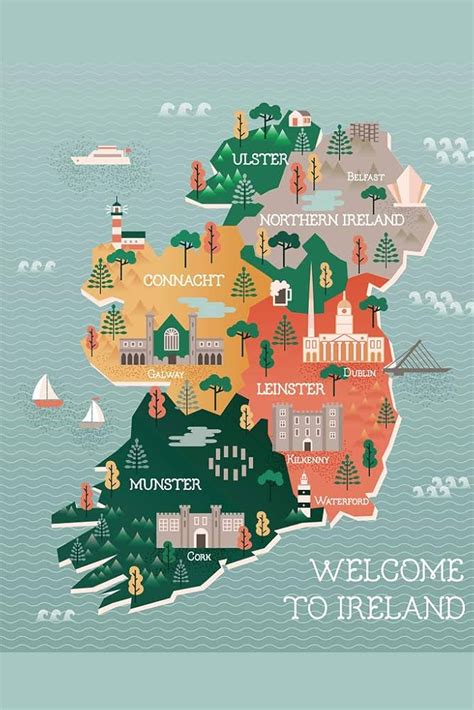 Large Print Ireland Map Ireland Poster Large Ireland Art | ubicaciondepersonas.cdmx.gob.mx