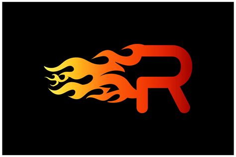 New Fire Letter R Logo Design Template Graphic by mdnuruzzaman01893 ...