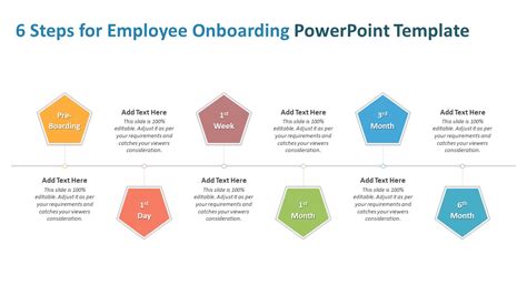 6 Steps for Employee Onboarding PowerPoint Template | PPT Templates