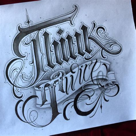 Think Twice •• antes ! #leonletterss #lettering #caligraphy #script #letras #cali… | Calligraphy ...