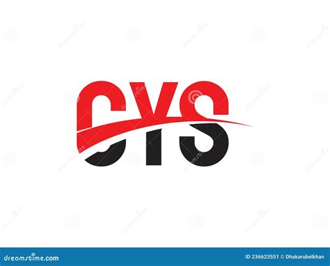 CYS Letter Initial Logo Design Vector Illustration | CartoonDealer.com ...