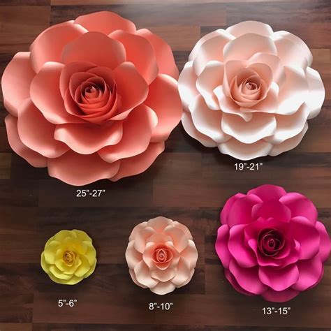 thecraftysag - SVG Extra Large Rose Paper Flower Template- DIY Cricut and Silhouette machines ...