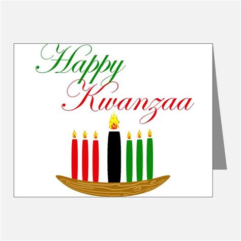 Elegant Happy Kwanzaa with hand drawn kinara Note for | Happy kwanzaa ...