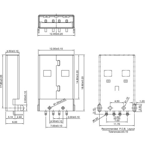 USB Type A Male Connector - Protostack