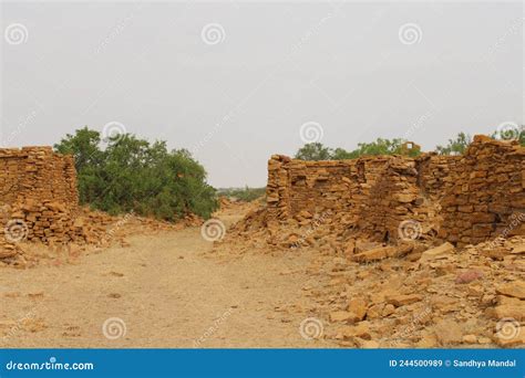 Ruins of Kuldhara, a Haunted Village in Rajasthan Stock Image - Image of history, myth: 244500989