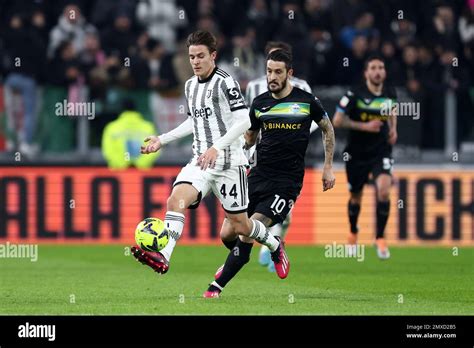 Turin, Italy . February 2, 2023, Nicolo Fagioli of Juventus Fc controls ...