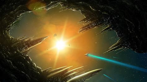 Defy Gravity: A Stunning Sci-Fi Space HD Wallpaper