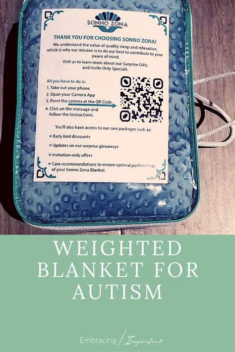 Weighted Blanket for Autism: Our Experience With Sonna Zona - Embracing Imperfect