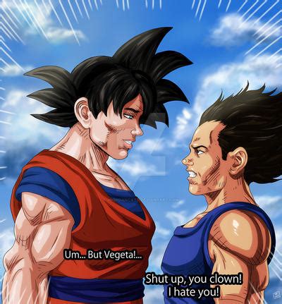 DBZ Songoku vs Vegeta v1 My Style by joshdancato on DeviantArt