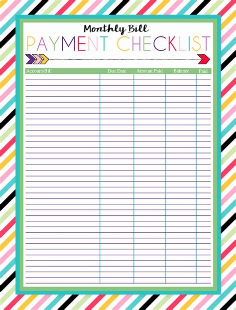 Bill organizer Spreadsheet Beautiful Free Printable Bill Pay Calendar ...