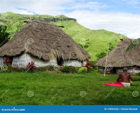 Fiji - Traditional Houses - Bure at the Navala Village Editorial Photo - Image of fiji, viti ...