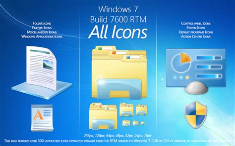 Windows 7 RTM Build 7600 Icons by salmanarif on DeviantArt