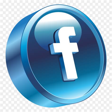 3D Facebook Logo on transparent background PNG - Similar PNG