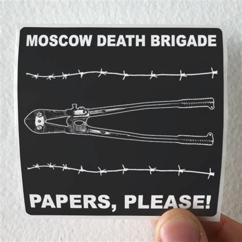 Moscow Death Brigade Papers Please Album Cover T-Shirt White