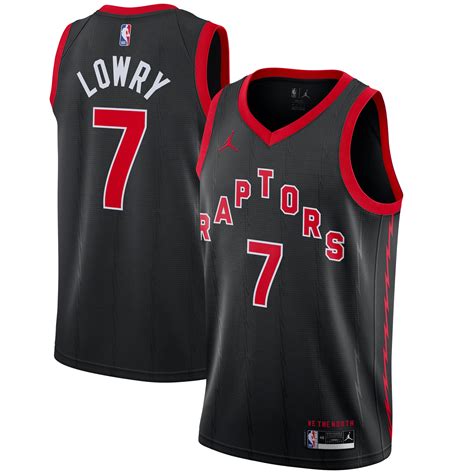 Men's Jordan Brand Kyle Lowry Black Toronto Raptors 2020/21 Swingman - Jersey - Statement Edition