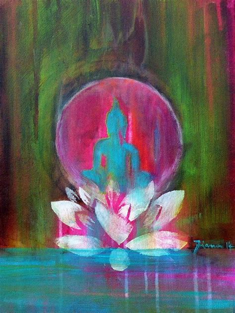 Buddha Lotus Painting at PaintingValley.com | Explore collection of Buddha Lotus Painting